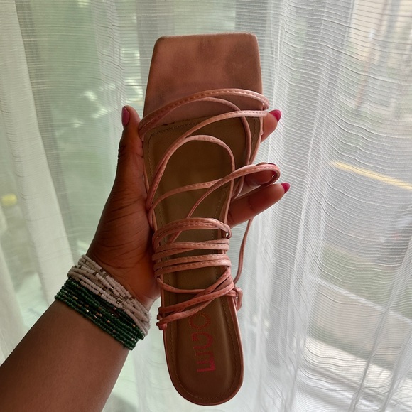 Strappy Baby Pink Ego Official Heels - Picture 3 of 3